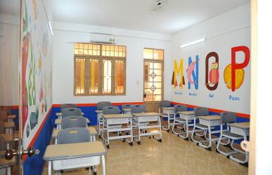 Không gian học sáng tạo tại TRUNG TÂM NGOẠI NGỮ CÔNG DÂN VIỆT - VIETCI: PHÒNG ĐẠI DƯƠNG -OCEAN CLASS ROOM - PHÍA CHỮ CÁI